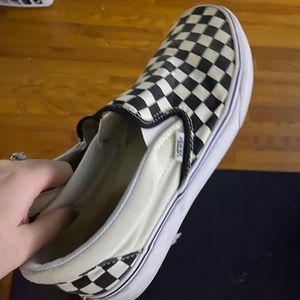 Black and white checkered vans